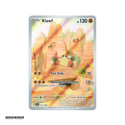 Klawf Scarlet & Violet Base Set 217/198 Holo Illustration Rare EN
