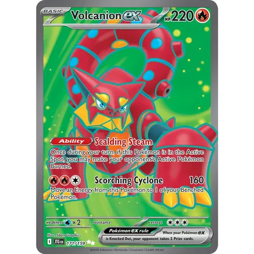 Volcanion ex JTG 171/159 Journey Together Secret Rare Full Art EN