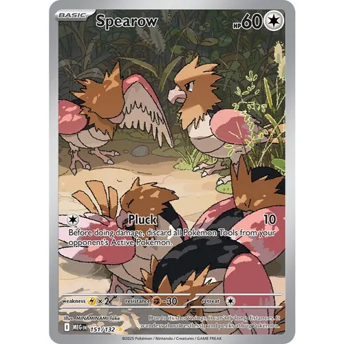 Spearow MEG 151/132 ME01 Mega Evolution Illustration Rare EN