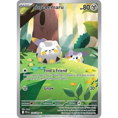 Togedemaru PFL 104/094 Phantasmal Flames Illustration Rare EN