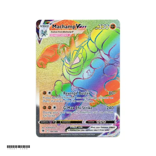 Machamp VMAX 194/189 Astral Radiance Rainbow Secret Rare EN
