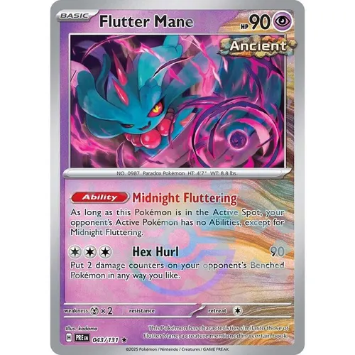 Flutter Mane PRE 043/131 Poke Ball Pattern Prismatic Evolutions EN