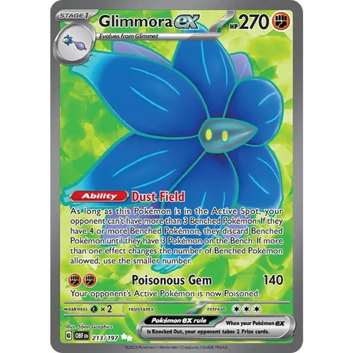 Glimmora ex OBF 213/197 Obsidian Flames Ultra Rare EN