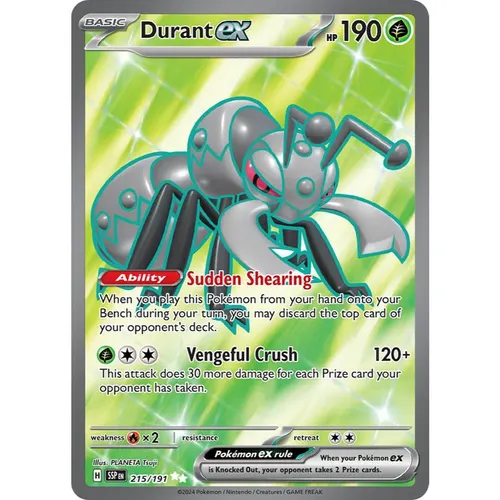 Durant ex SSP 215/191 SV08 Surging Sparks Ultra Rare EN