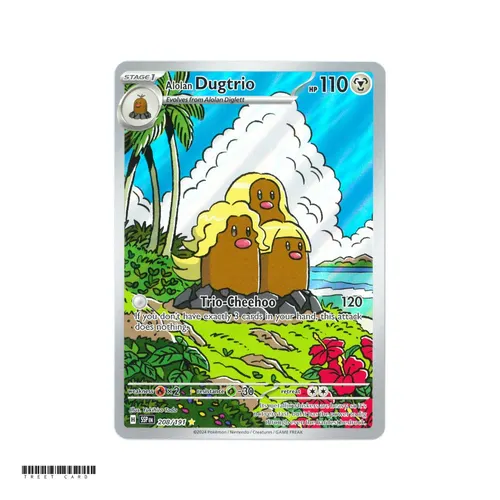 Alolan Dugtrio 208/191 Surging Sparks Holo Illustration Rare EN