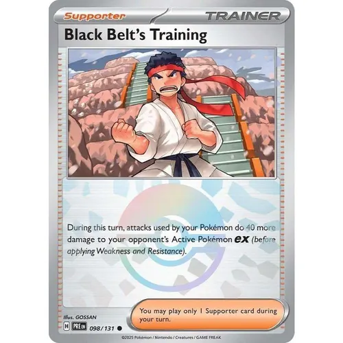 Black Belt's Training PRE 098/131 Poke Ball Pattern Prismatic Evolutions EN
