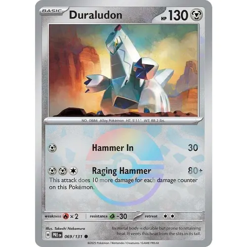 Duraludon PRE 069/131 Poke Ball Pattern Prismatic Evolutions EN