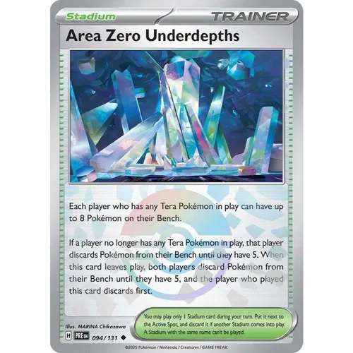 Area Zero Underdepths PRE 094/131 Poke Ball Pattern Prismatic Evolutions EN