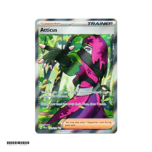 Atticus PRE 133/131 Prismatic Evolutions Full Art Ultra Rare Trainer EN