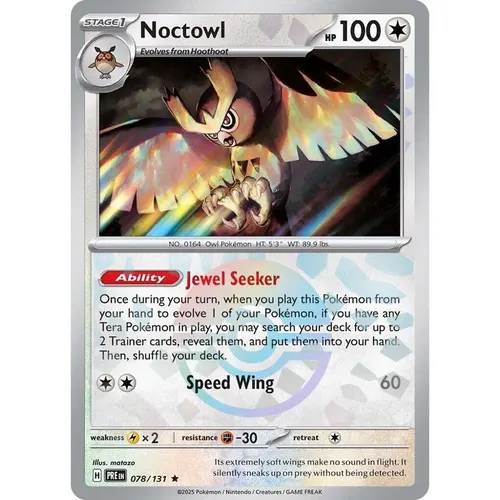 Noctowl PRE 078/131 Poke Ball Pattern Prismatic Evolutions EN