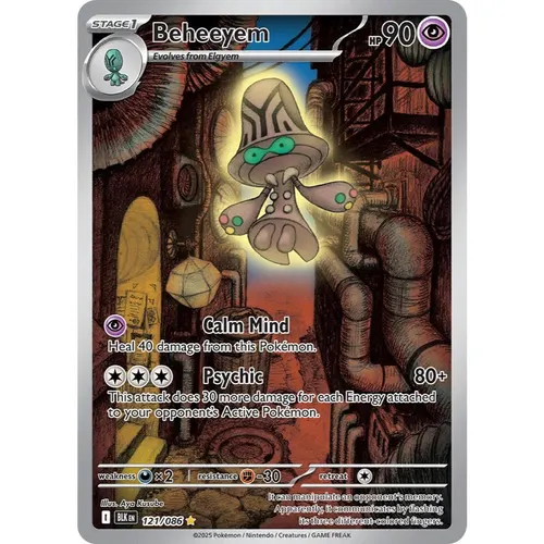Beheeyem BLK 121/086 SV Black Bolt Illustration Rare EN