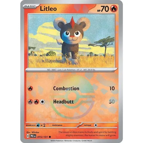 Litleo PRE 015/131 Poke Ball Pattern Prismatic Evolutions EN