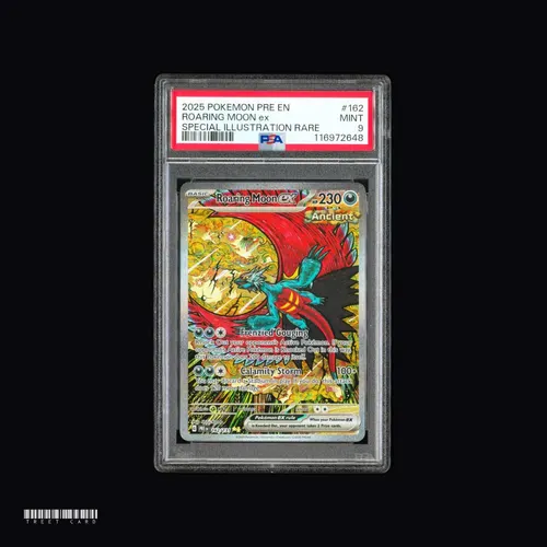 [PSA 9] Roaring Moon ex PRE 162/131 Prismatic Evolutions Special Illustration Rare EN