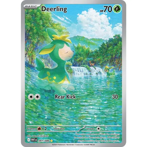 Deerling WHT 091/086 SV White Flare Illustration Rare EN