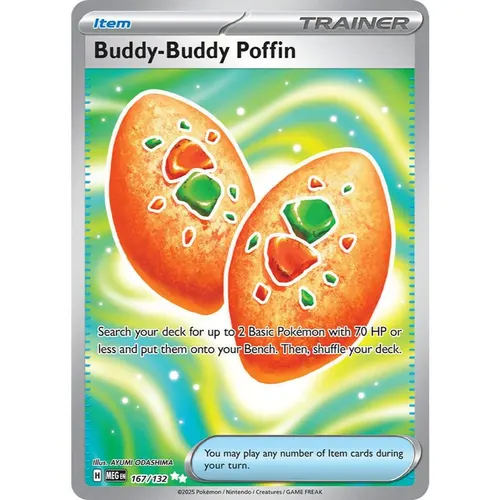 Buddy-Buddy Poffin MEG 167/132 ME01 Mega Evolution Ultra Rare EN