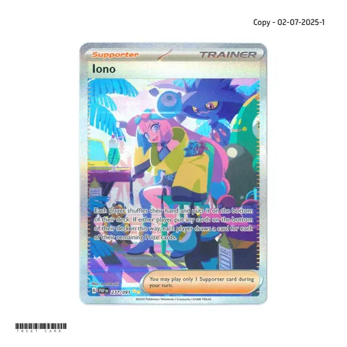 Iono 237/091 SV Paldean Fates Special Illustration Rare EN