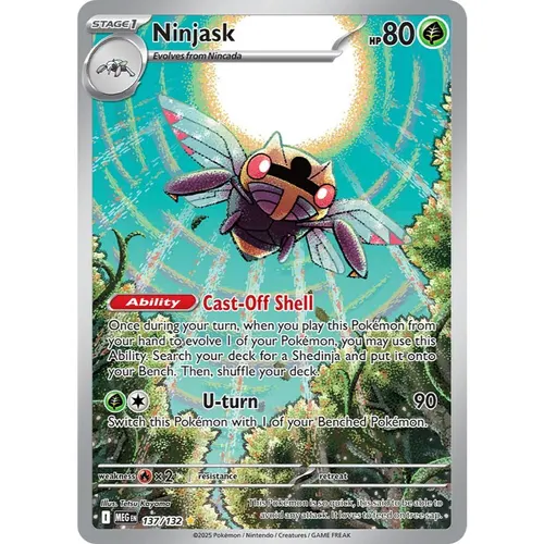 Ninjask MEG 137/132 ME01 Mega Evolution Illustration Rare EN
