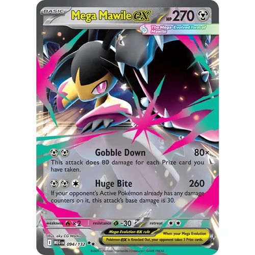 Mega Mawile ex MEG 094/132 ME01 Mega Evolution Double Rare EN
