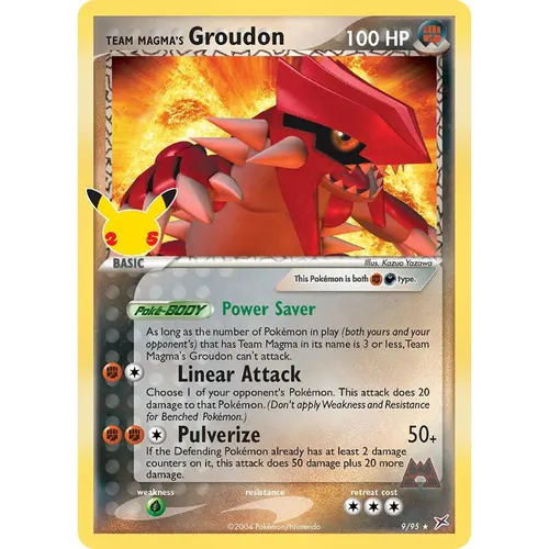 Team Magma's Groudon 9/95 25th Celebrations Classic Collection EN