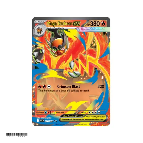 Mega Emboar ex Ascended Heroes 31/295 Double Rare EN