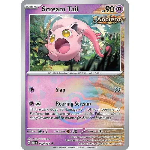 Scream Tail PRE 042/131 Poke Ball Pattern Prismatic Evolutions EN