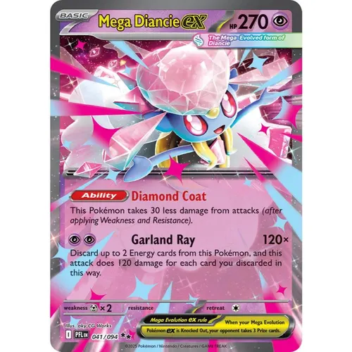 Mega Diancie ex PFL 041/094 Phantasmal Flames Double Rare EN