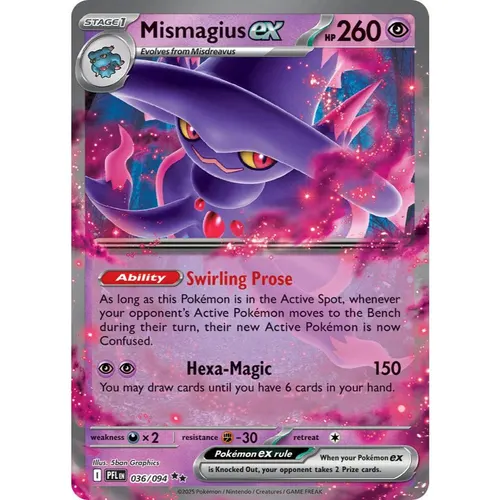 Mismagius ex PFL 036/094 Phantasmal Flames Double Rare EN