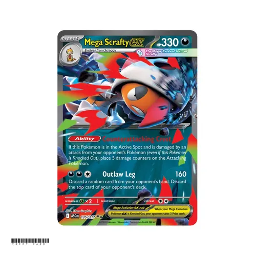 Mega Scrafty ex Ascended Heroes 135/217 Double Rare EN