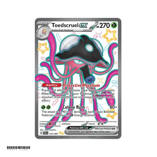 Toedscruel ex Paldean Fates 213/091 Shiny Ultra Rare EN