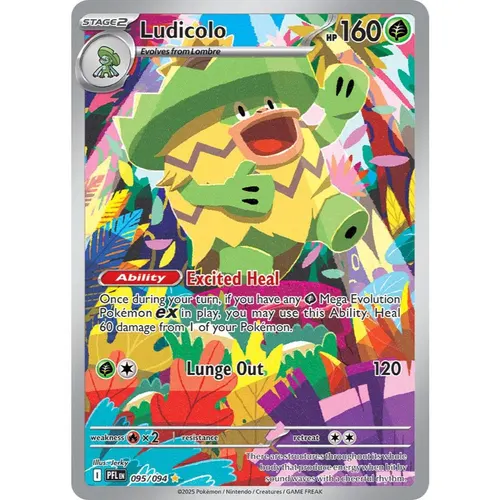 Ludicolo PFL 095/094 Phantasmal Flames Illustration Rare EN