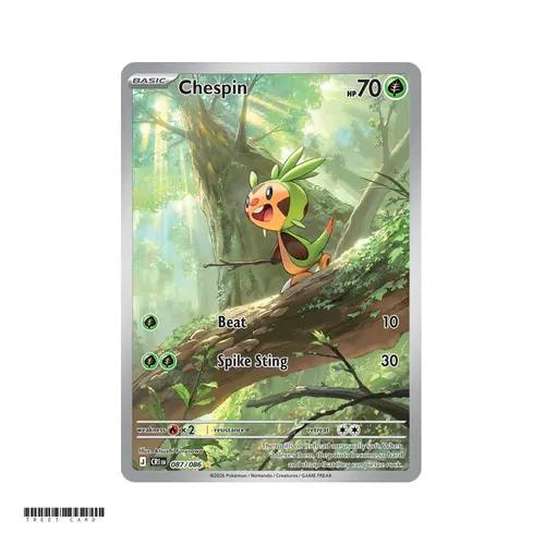 Chespin Chaos Rising 087/086 Illustration Rare EN