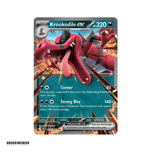 Krookodile ex Chaos Rising 055/086 Double Rare EN